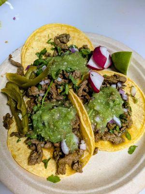 Carne Asada Tacos (3 for $10)