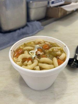 This is our chicken soup!!!
The previous picture is after the customer ate it!
