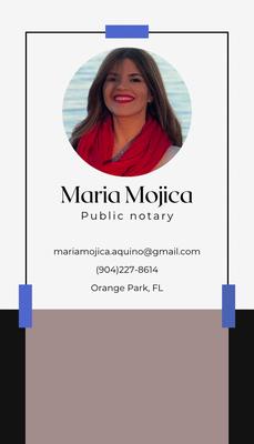 Maria Mojica Public Notary