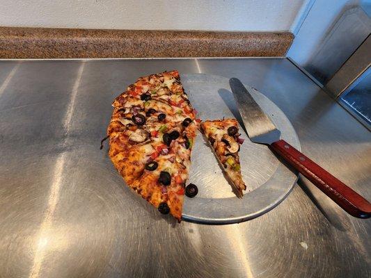 Veggie pizza which i did not touch at all. Im not Veggie. Lol