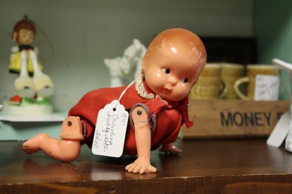 Cute tiny mechanical baby