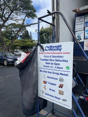 Reynold’s Recycling Center - Mililani