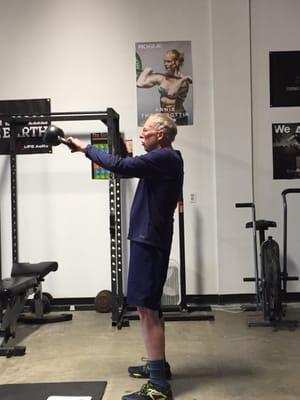 Peter is in great health and loves coming to CrossFit Yelm