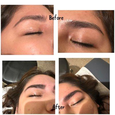 Eyelash shape + tint