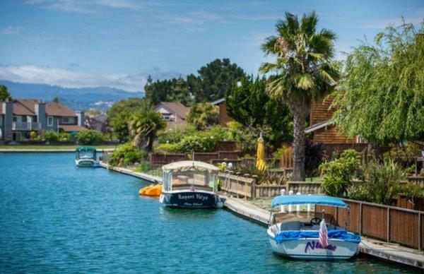 Waterfront home in Foster City. ( Silicon Valley.)