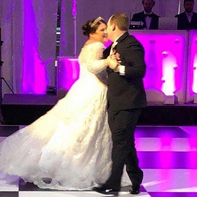 David and I dancing (centrifugal force) for our first dance. Jonas is fabulous !