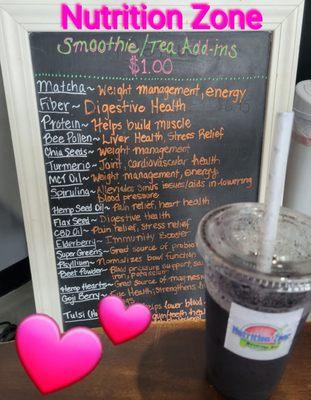 Nutrition Zone Beverage Bar