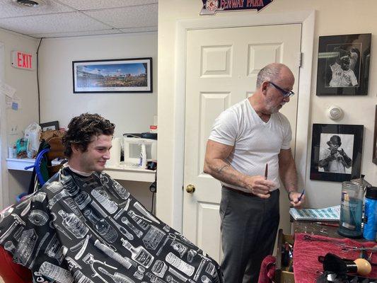 Tommy the Master at work!Dad