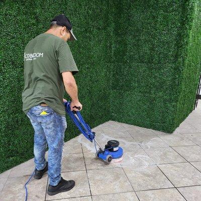 Grout cleaning