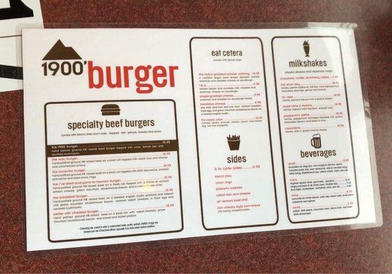 1900' Burger