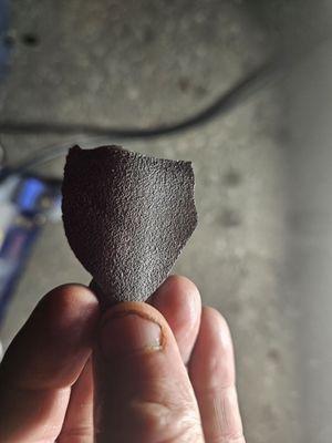 This painted side came out.of oil pan,