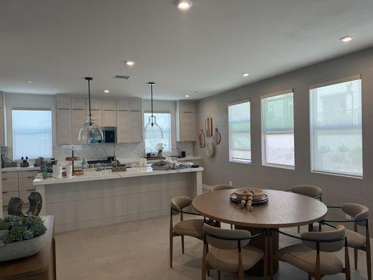 Motorized shade with light sheer fabric