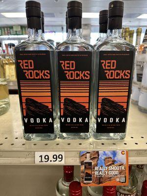 They have the new Red Rocks Vodka! Soooo Good!! Really really a smooth!