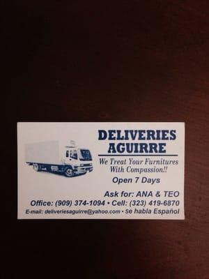 Deliveries Aguirre