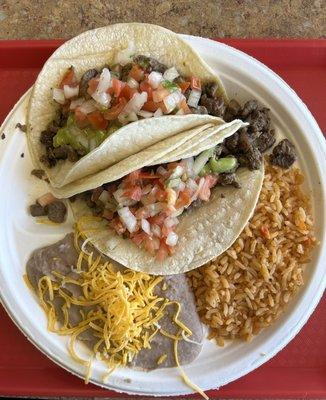Carne Asada Taco Combination