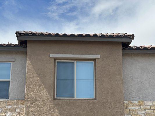 Can you see the discreet bird mesh we installed in the eaves?