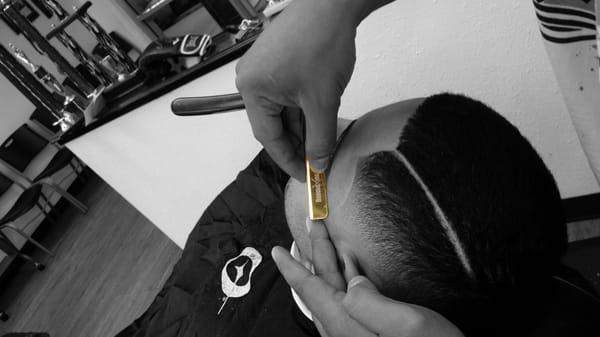 Razor shaves and edge ups are available at customers request.