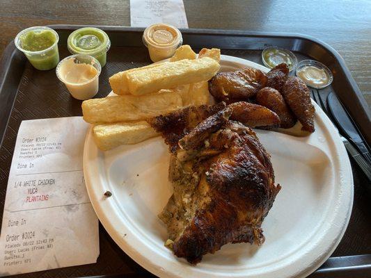 1/4 white with yuka and plantains