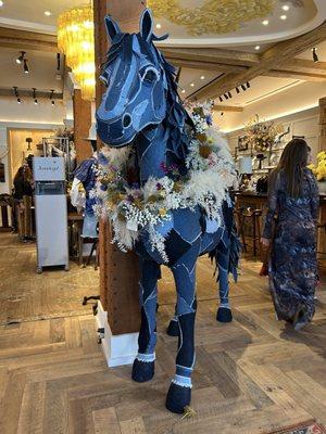 Denim horse