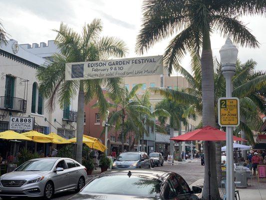 River district was busy!