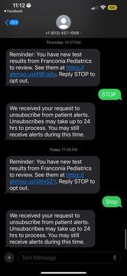 The new receptionist will argue with you then bombard you with multiple text alerts you can't opt out of.
