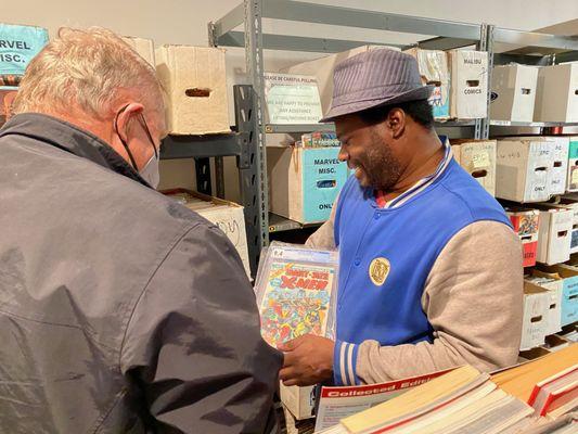 Showing some of their cool collectible comics