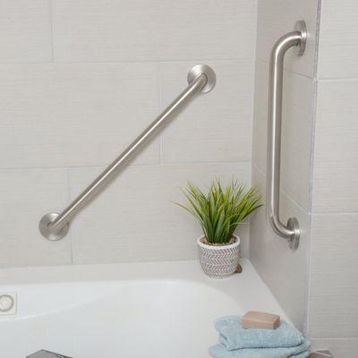 Grab bars can reduce fall risks in different areas around your home!