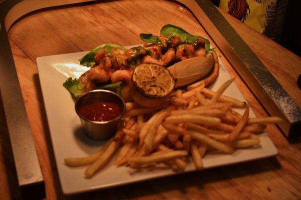 Shrimp Po Boy with Fries