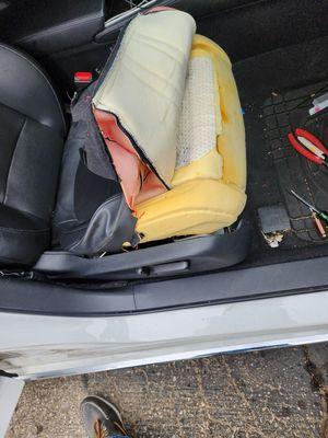 Taking seat apart to clean it