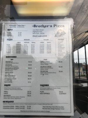 Brothers Pizza Restaurant