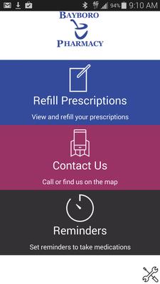 Get the Bayboro Pharmacy Mobile App. Just search your app store.