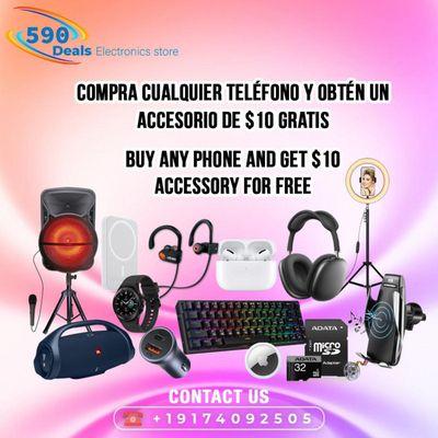 Buy any phone to get $10 worth Accessory Free.