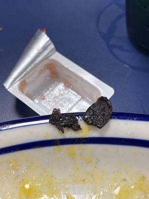 mystery items from the grill.