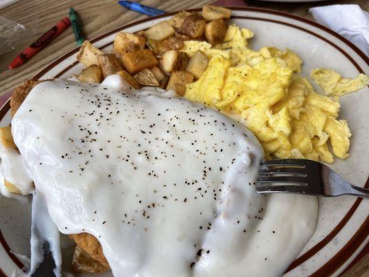 Country Fried Steak - Gravy is so tasty! Very filling!