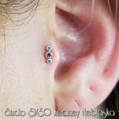 Fresh tragus for a super rad new client.