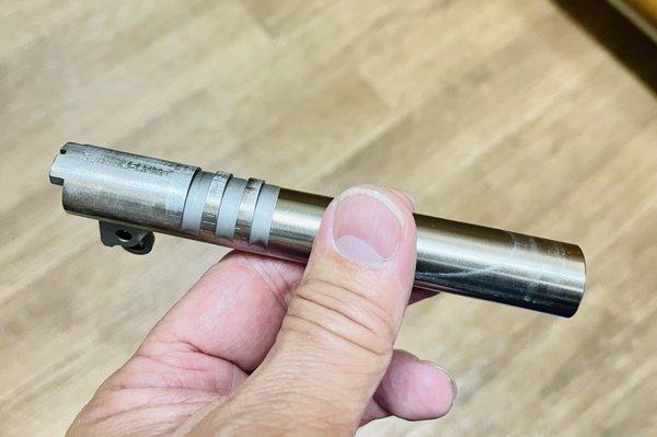 Terry did an excellent trigger job and polish done on my .45 ACP Springfield Armory TRP Operator. Terry and his brother, Mike, are awesome!