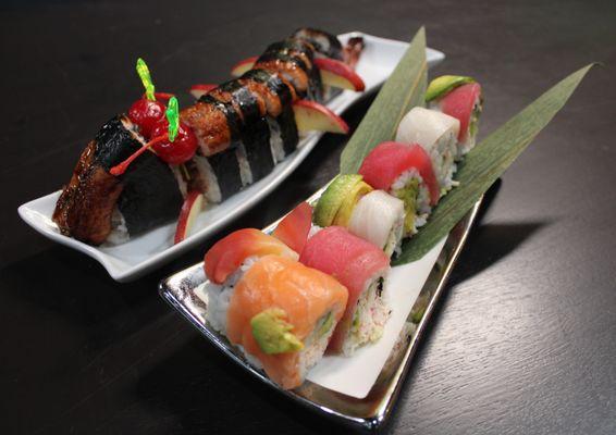 Dragon Roll & Rainbow Roll