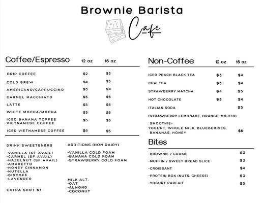 Brownie Barista Cafe