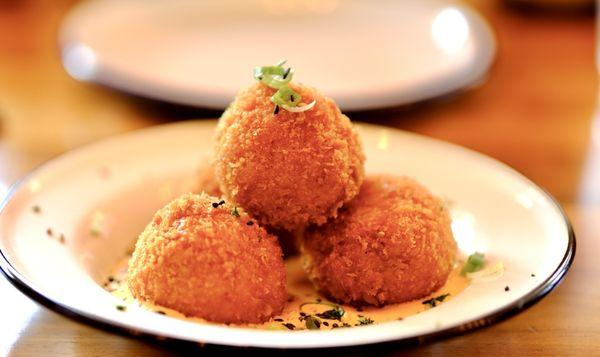 Kimchi fried rice arancini