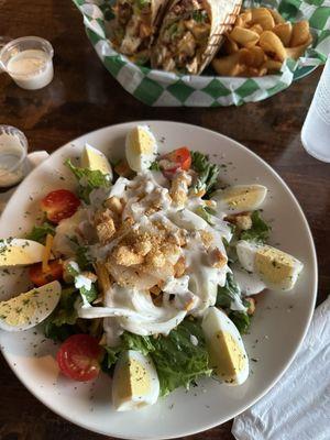 Salad and wraps are awesome!