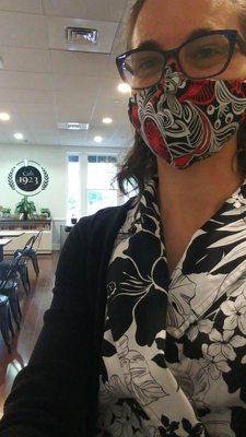 This is a quiet place to work over a warm beverage and baked good