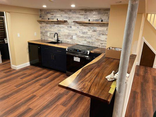 basement area remodel
