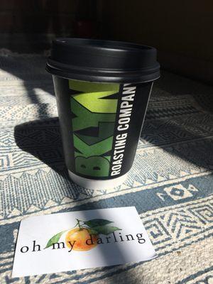 Lavender oat milk latte