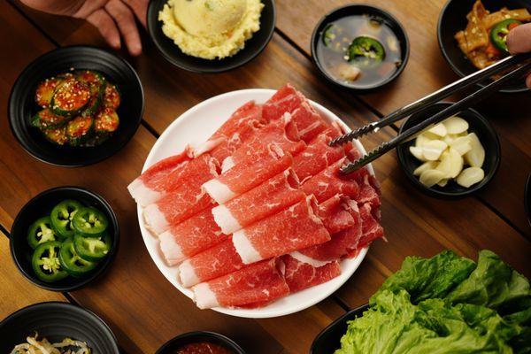 Signature Beef Brisket accompanied with Complimentary Banchan