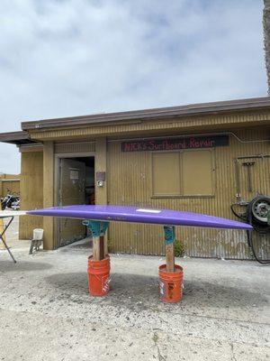 My daughter's Palm SUP awaiting skilled repair.