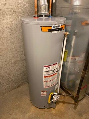 New hot water heater.