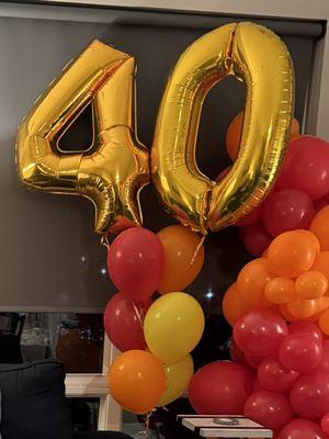 Helium balloon bouquet