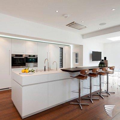 After a pleasant sleep, you enter the kitchen created by your ideas and enjoy your cup of coffee in a warm environment.