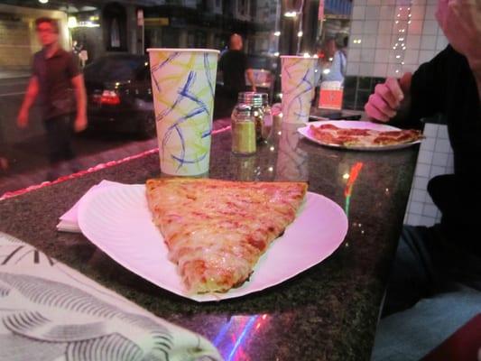 cheese in front pepperoni in back