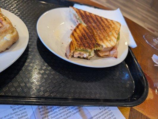 Turkey, brie, pesto